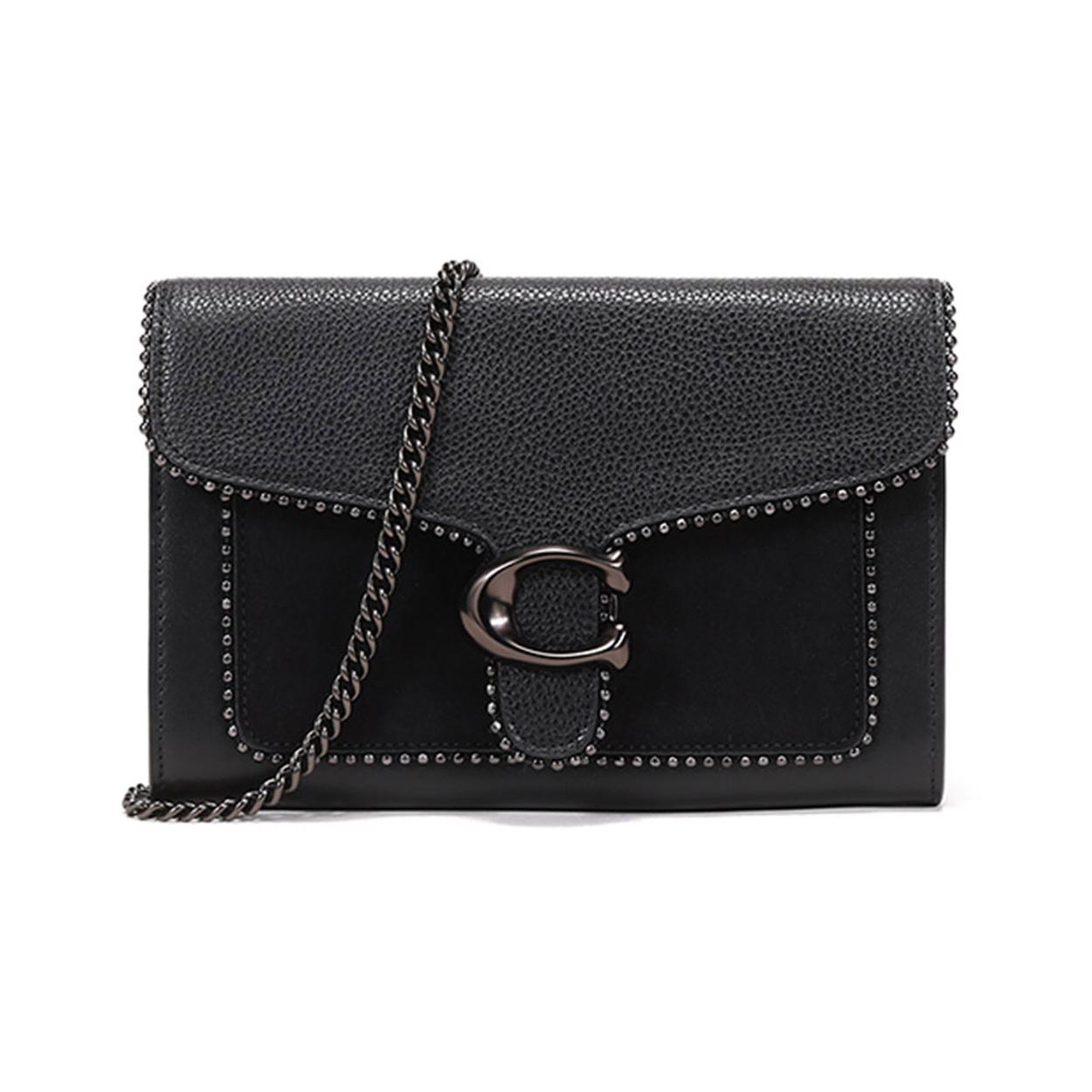 

New COACH Tabby Leather Shoulder Bag Trumpets Women s Black 6908-V5BLK 20.1*3.6*13.0CM