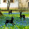 Schöne Metall-Hirsch-Pfahl-Statue - Elegante Außendekoration für Gartenpartys, Hausgartenkunst und Terrassen-Dekor