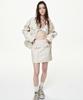 Bikwaieos Faux Leather Pocket Mini Skirts_Cream