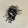 Hip Hop Multi-Layer Ring Black Chain Cross Fringe Pendant Ring Unisex Men Women Fashion Trend Punk Jewelry Accessories