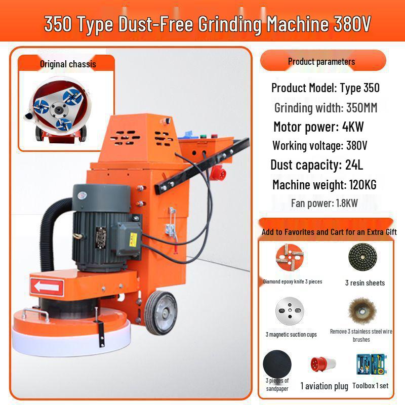 Shanghai Dust-Free Epoxy Floor Grinder: Concrete, Cement, Pavement, Paint Stripper, Terrazzo Polisher
