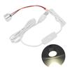 LED Spotlight Stepless Dimmable USB Plug in Spotlight 80LM 4000K 1W for Wall Art Jewelry Display Closet Hallway