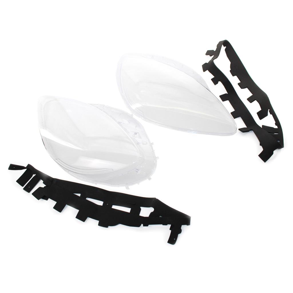 Headlight Lens Cover Headlamp Lens Plastic Shell Cover Headlight Assembly Replacement for Corvette C6 2005 2013