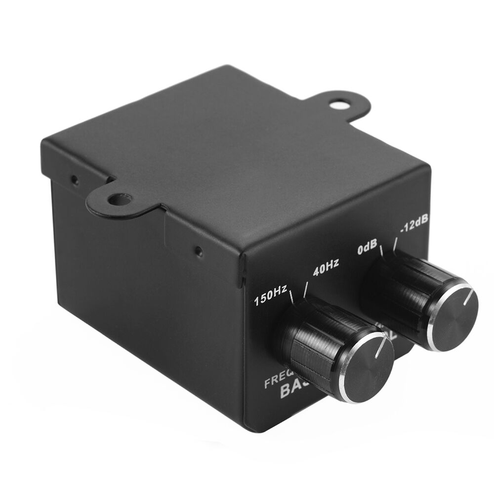 Car RCA Remote Level Amplifier Subwoofer Equalizer Crossover Bass Controller Kit