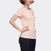 Adidas Neo Cartoon Pattern Letter Printed Round Neck Short Sleeve T-Shirt Women Tops Pink GJ5320