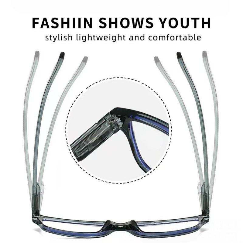 5-Piece Spring Hinge Reading Glasses Fashionable and Stylish Suitable for Men and Women Ideal Gift for Seniors