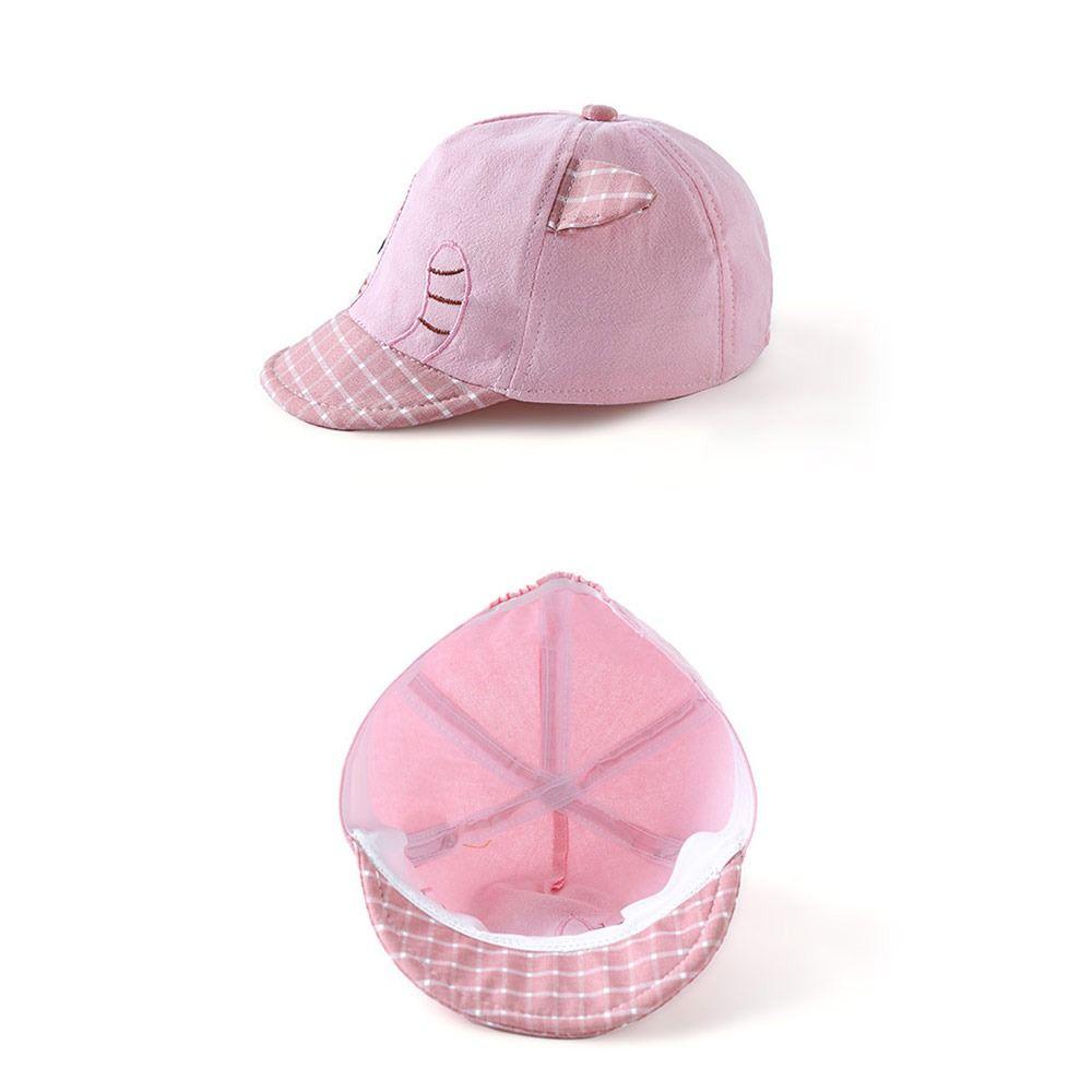Cartoon Cat Pattern Boys Grils Hats Soft Children Peaked Caps Baby Baseball Cap