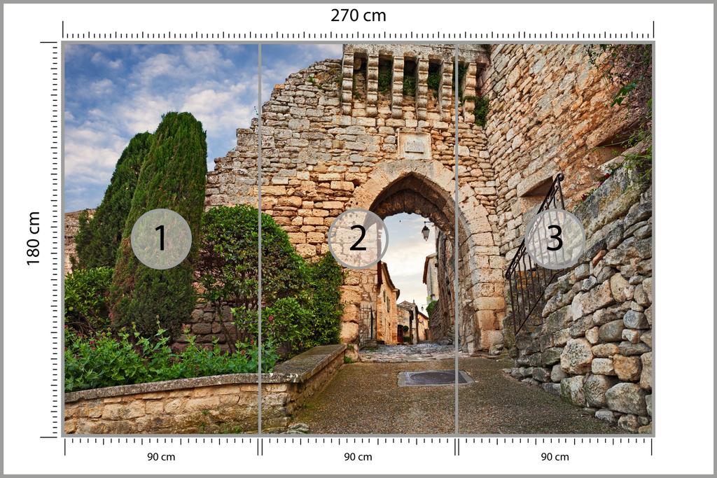 Photomural Alley Transition Structural Vinyl 270x180