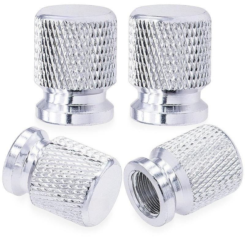 Tire Valve Stem Caps, Anodized Aluminum Wheel Valve Covers Accessories, Universal for Cars, SUVs, Bikes, Trucks and Motorcycles