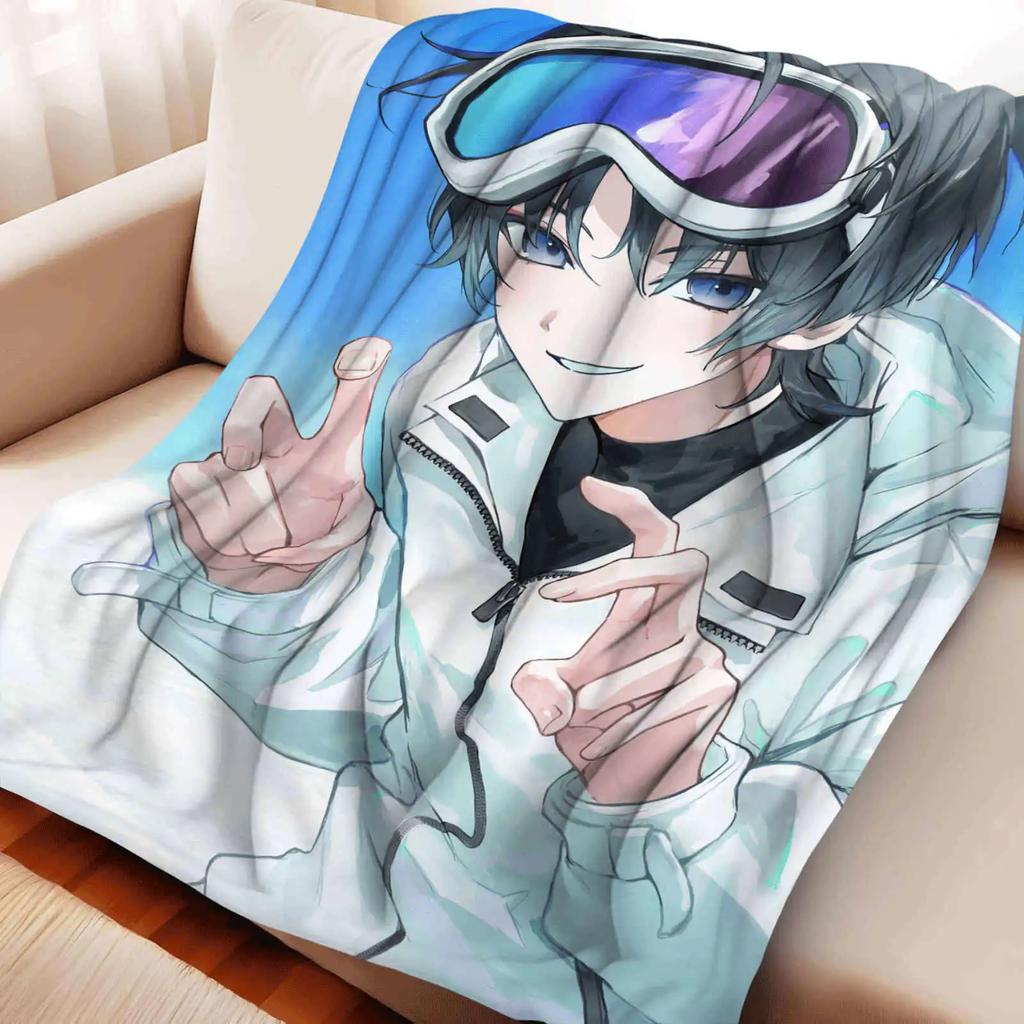 Genshin Impact Warm Flannel Throw Blanket for Home Decor Bedspread Trendy Street Style
