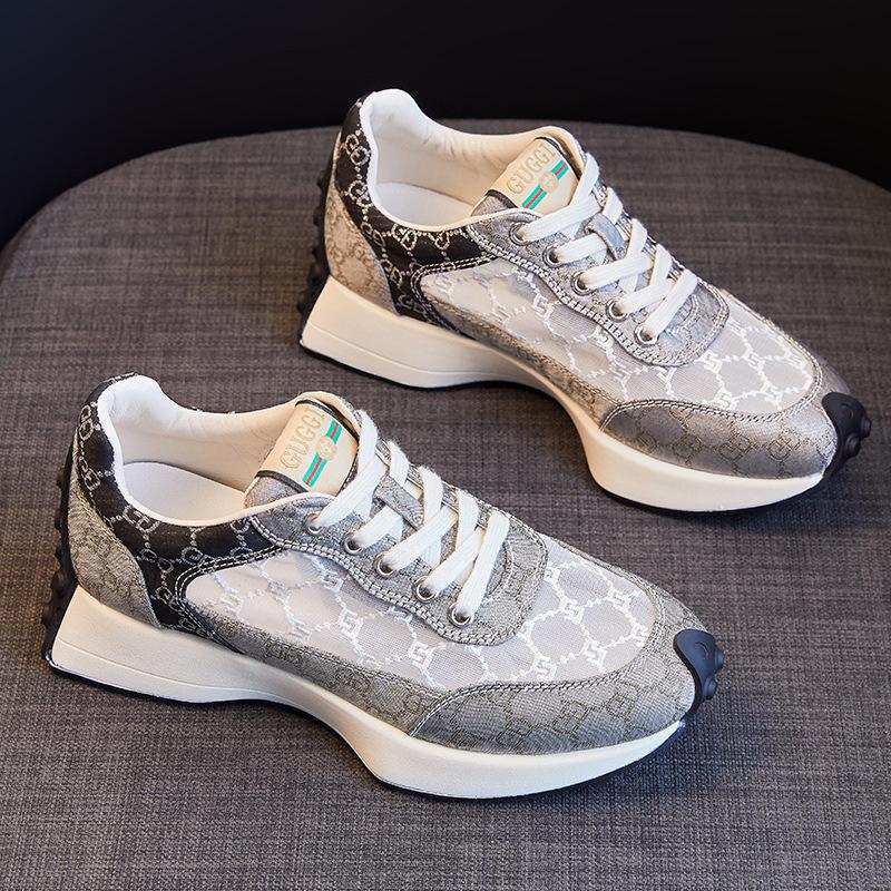 

Net shoes dad shoes women s ins trendy spring new versatile platform casual sports shoes women s shoes 40 серый