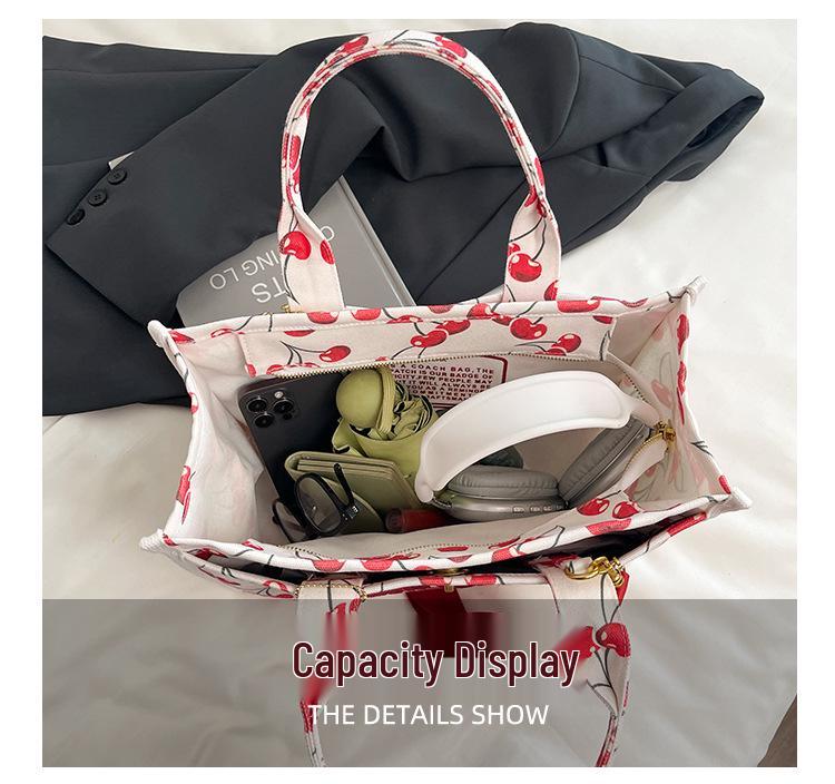 2025 Hot-Selling Large Capacity Canvas Tote: Stylish Commuter & Crossbody Bag.