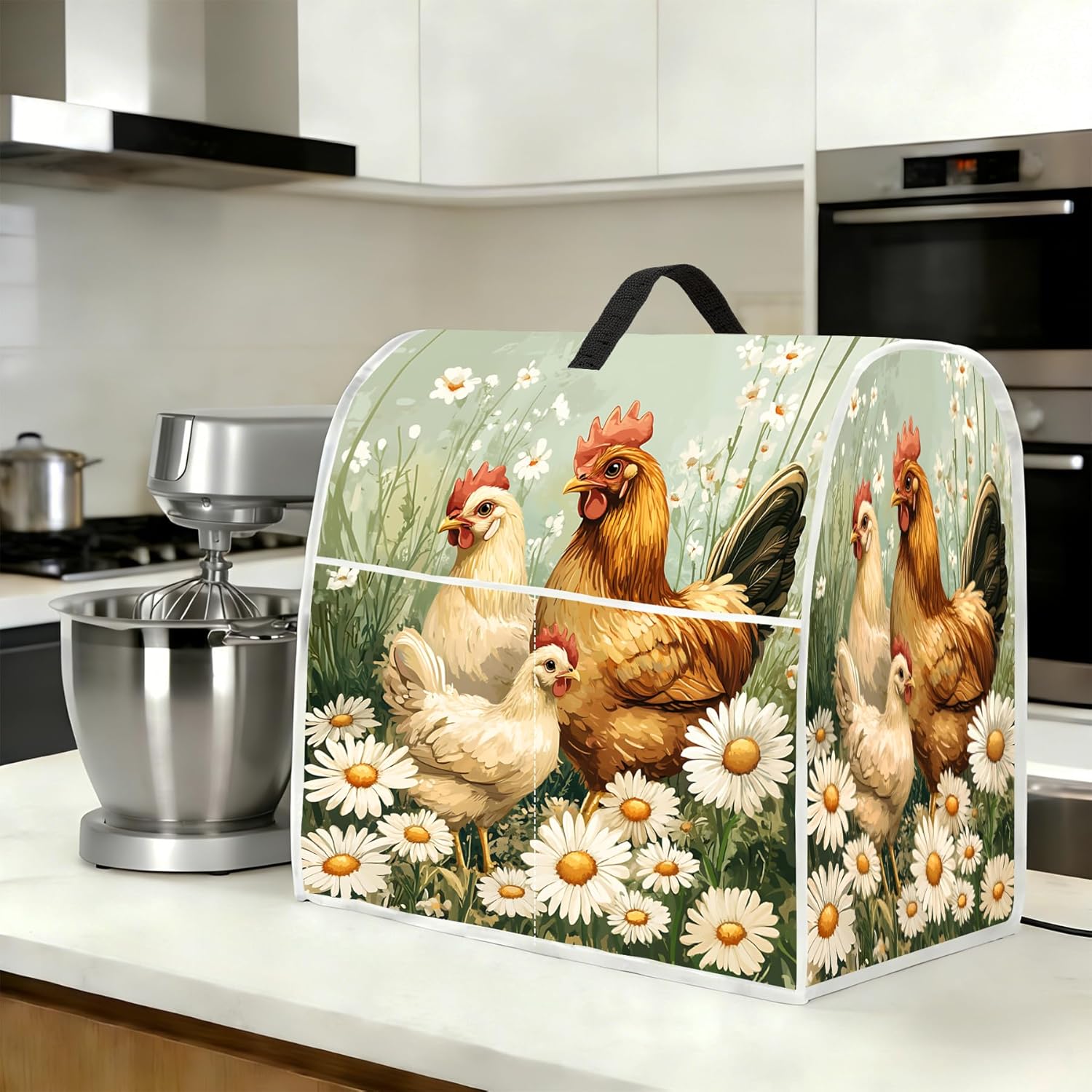 Чехол для миксера Kitchen Aid, Защитный чехол для вертикального миксера с верхней ручкой и карманом, Подходит для частей и аксессуаров миксера на кухонной столешнице For 8.5-9.5 qt Mixer