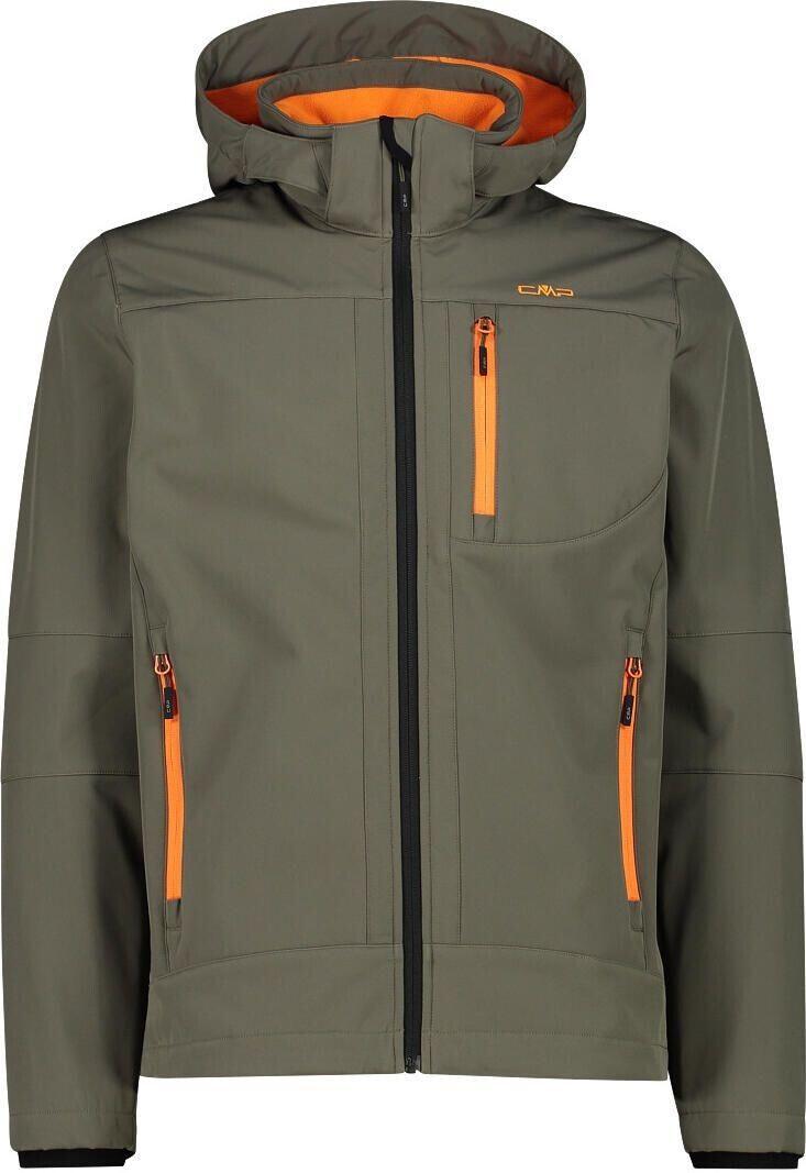 

Куртка CMP мужская софтшелл с отстегивающимся капюшоном (3A01787N) оливковая 58