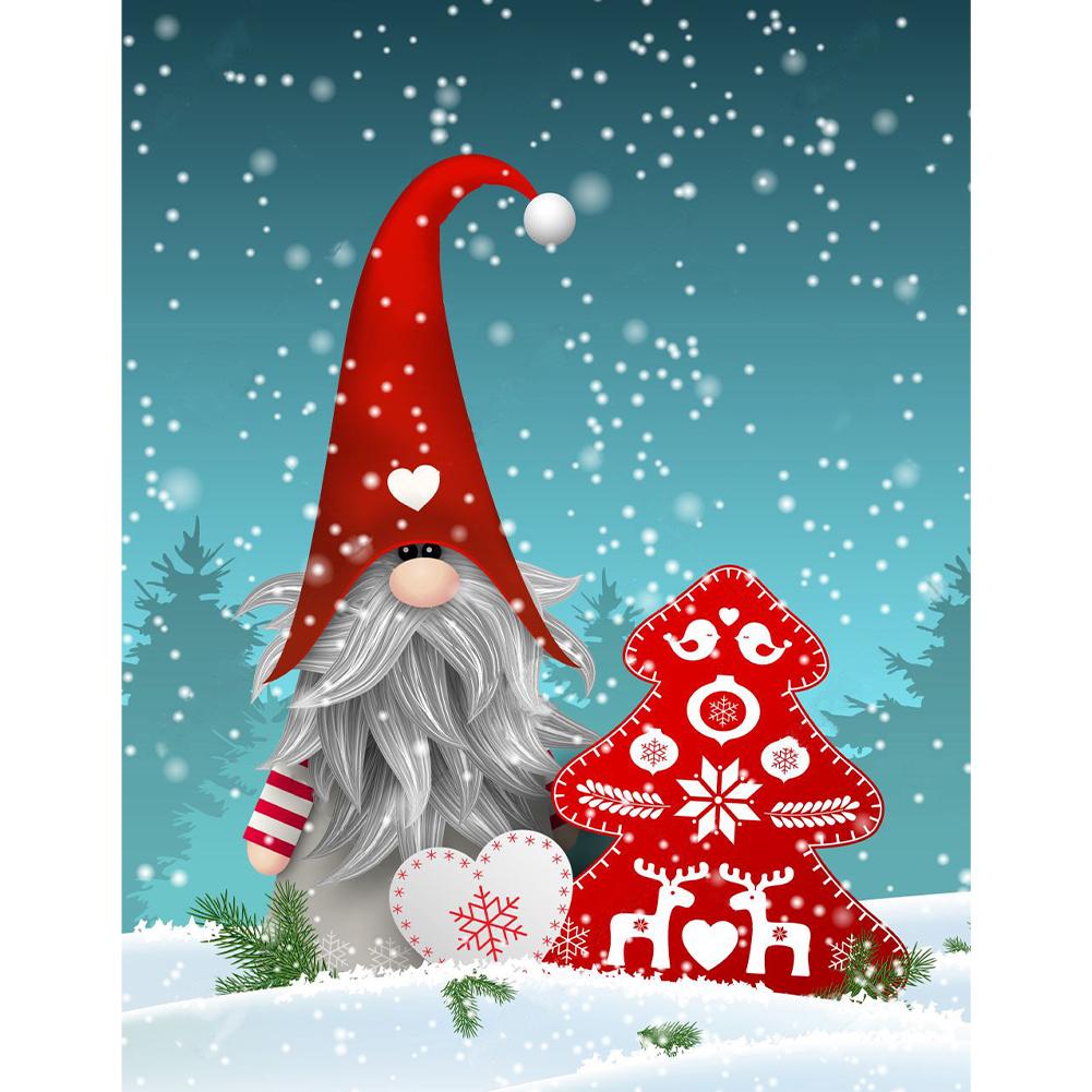 Diamantmalerei Weihnachten Weihnachtsdekorationen Zwerg 5D DIY Diamantkunst