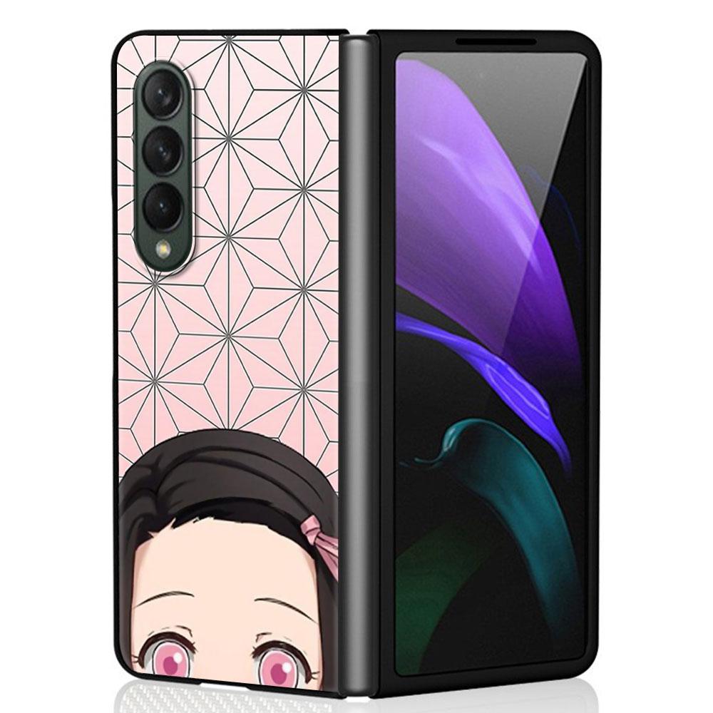 

Жесткий чехол для телефона Demon Slayer Cartoon из ПК для Samsung Galaxy ZFold3 Z Fold4 5G ZFold4 Z Fold3 Z Fold 4 Z Fold Print Bag Samsung Z Fold4 5G