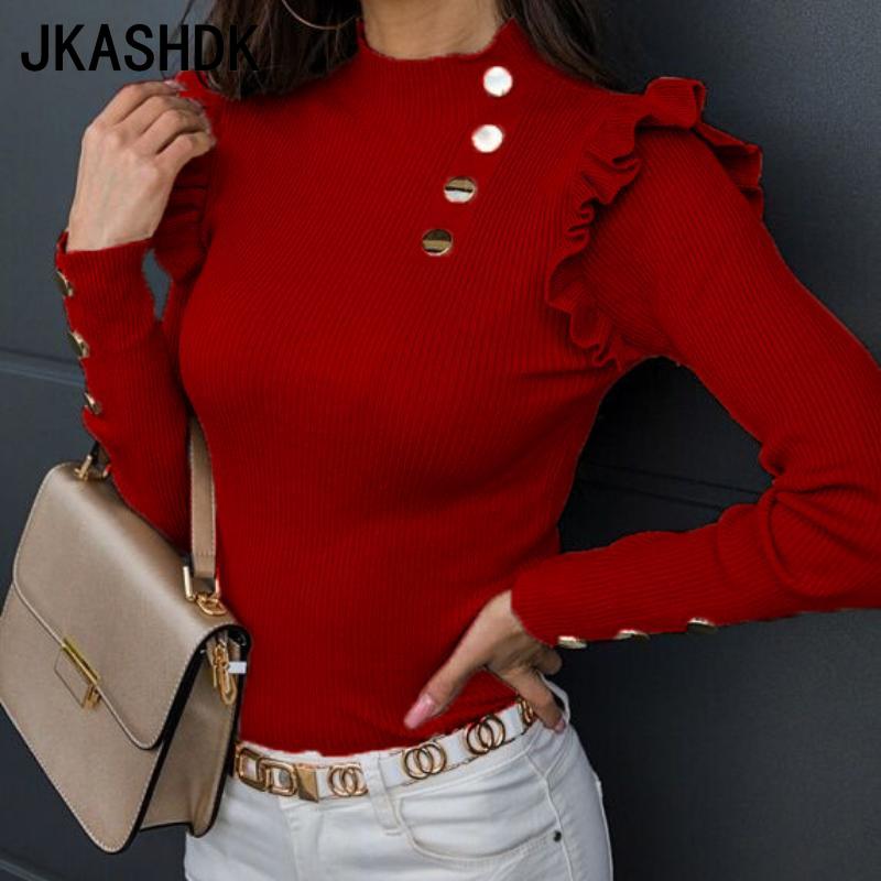 

Женская мода на осень и зиму, рубашки с длинными рукавами, футболки и топы с длинными рукавами