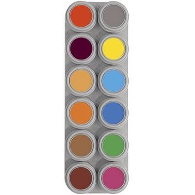 Grimas Water Based Theatrical Makeup Palette - 12 Colors B - Professional Quality