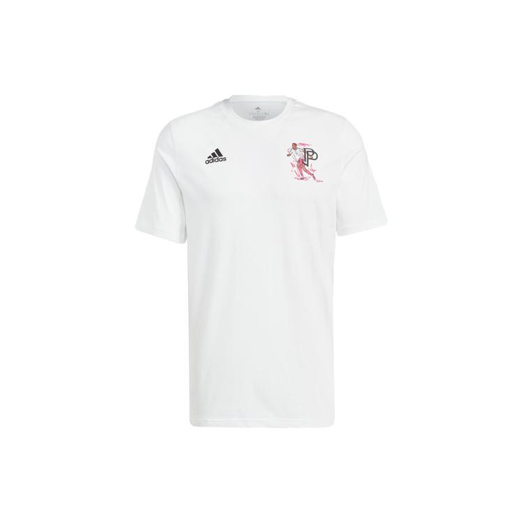Adidas Soccer Jerseys Men's White Moderate Straight Fit HT5186