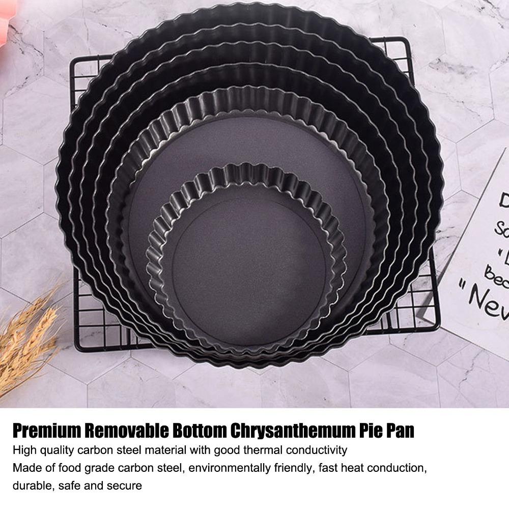 Carbon Steel Baking Mold Removable Bottom French Pastry Baking Mold Pudding Mould Quiche Making
