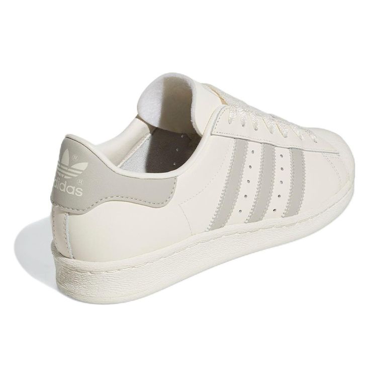 Adidas Superstar 82 Cloud White Metal Grey Unisex Sneakers Cream Off-White GZ4837