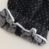 2 st/set Babyflickor Klädset Koreansk Stil Tecknat Tryck Spets Pullover Tröja + Byxor Småbarn Barn Träningsdräkter Barn Kostym