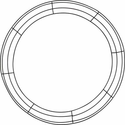 MégaCréa DIY - Metal Stand for Christmas Wreath 30 Cm