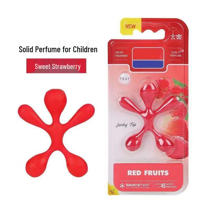 Car Air Freshener Scented Paper Hanging Ornament for Vent - Cartoon Design Solid Perfume