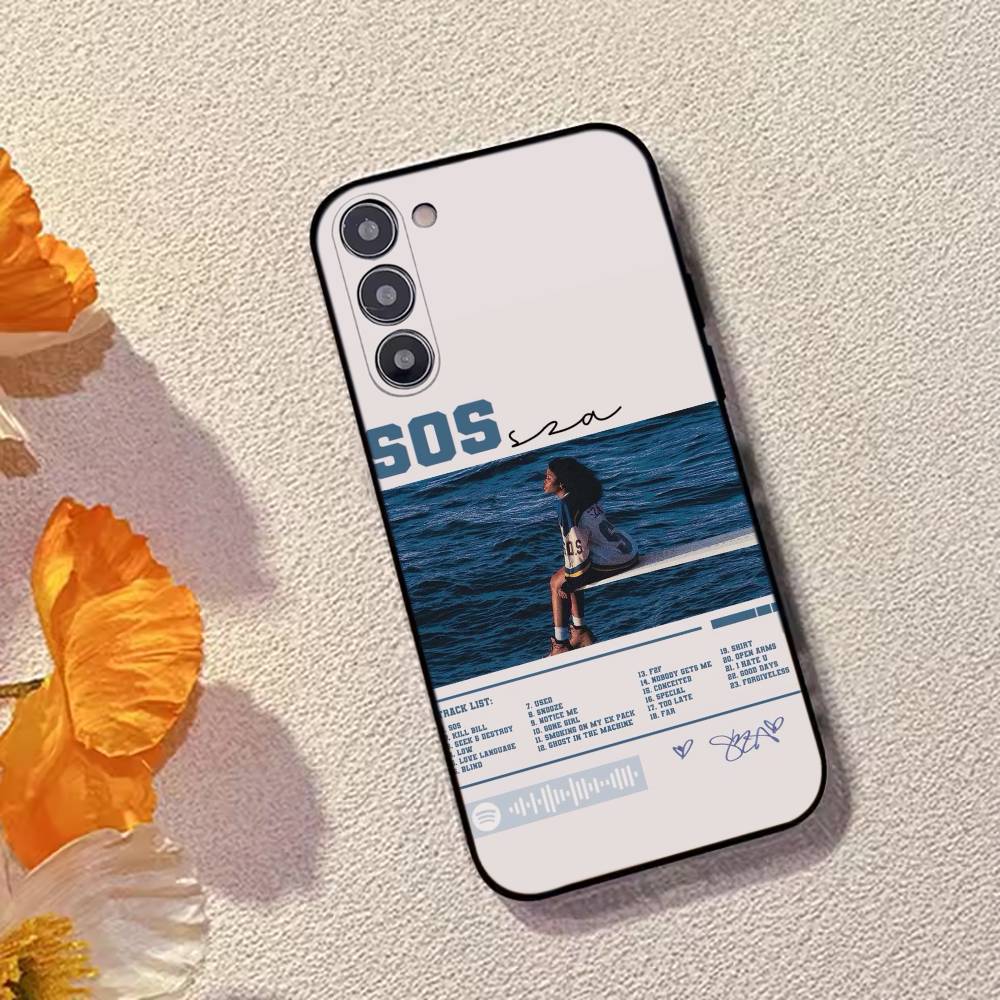 Fashion Singer For S-SZA Phone Case Black Silicone Soft For Samsung Galaxy A73,A72,A71,A70,A53,A52,A51
