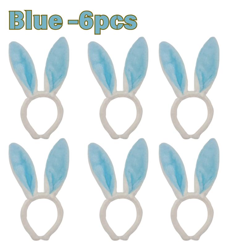 Plush Rabbit Ear Hair Hoop Bunny Ears Headband for Theme Party Stage Performance Easter Cosplay Costume Accessory Hoop Hair