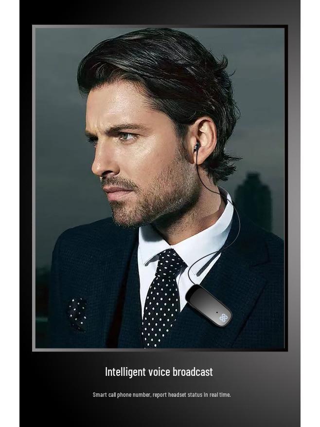 K65 Single-Ear Clip-On Bluetooth Sports Headset: Retractable, Noise-Canceling, Long Standby, Call Vibration.
