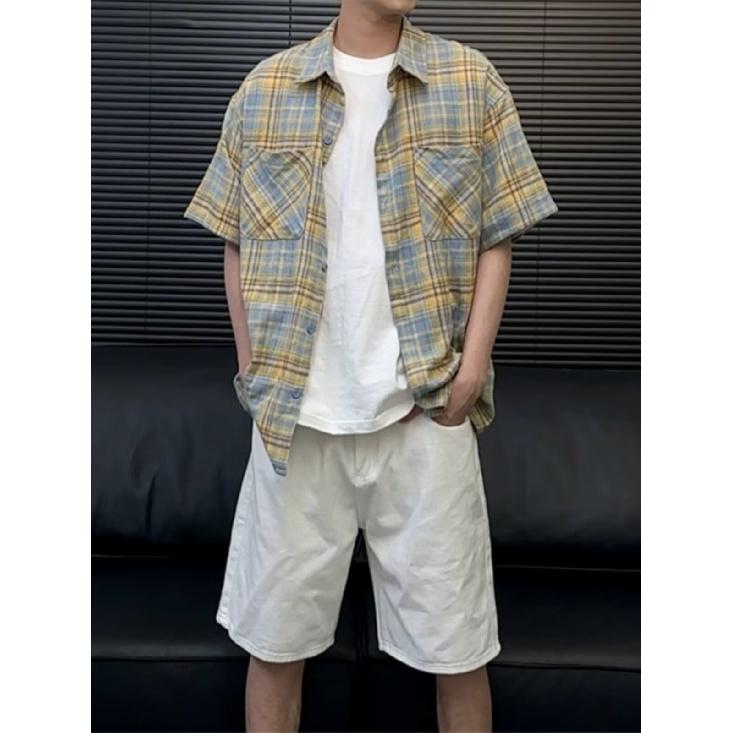 New Short Sleeved T-Shirt For Men In Summer, Korean Style Trend, Simple Half Sleeved Top, Hong Kong Style Loose Casual Brand T-Shirt