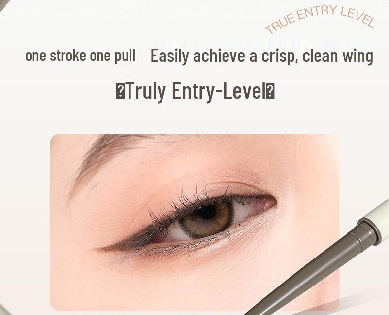 UKISS Double-ended Waterproof Eyeliner Gel Pen - Ultra-fine, Smudge-proof, Long-lasting, Brown, Perfect for Beginners