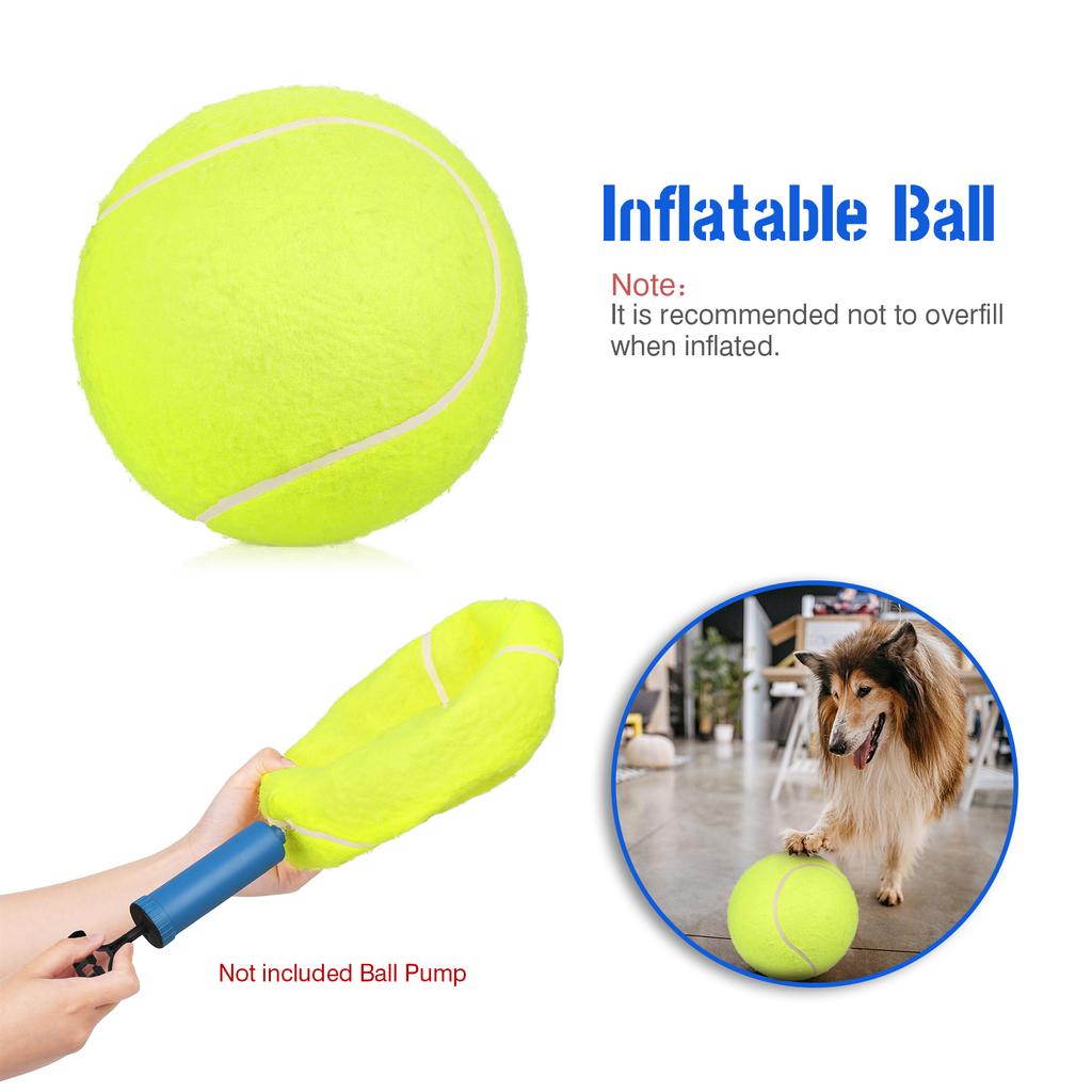 2 stücke 9,5 Zoll Übergröße Riesen Tennisbälle Aufblasbare Tennisball Hundespielzeug Bälle Für Unterschrift