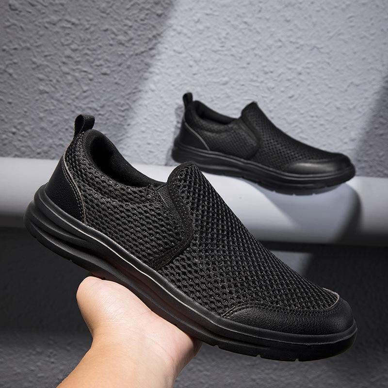 Spring and Summer Men's Shoes Outdoor Walking Men's Casual Shoes Mesh Breathable Lightweight Non-slip Sneakers