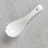 Pure White Ceramic Small Spoon Hotel Restaurant Soup Spoon Home Spoon Porcelain Soup