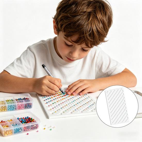 Diamond Art Zigzag Rulers Diamond Craft Grid Rulers Precise Diamond Placement Tool for Square Diamond Art Kits Crafting Accessories