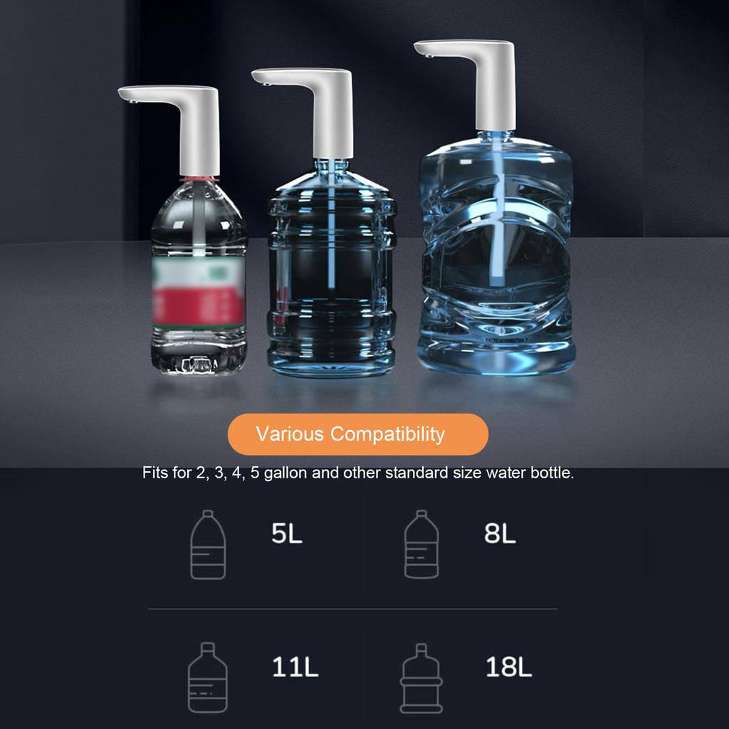 Portable Electric Water Dispenser USB Charging Automatic Drinking   for   Black