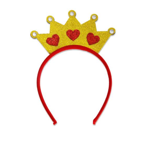 Opaska na Walentynki dla Kobiet Brokatowe Serce Miłości Dodatek do Włosów na Walentynki Ślub Urodziny Artykuły na Imprezę