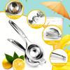 Stainless Steel Manual Citrus Fruit Press , Compact Handheld Citrus Juicer for Oranges, Lemons, Limes , Durable Kitchen Tool for Fresh Juice,