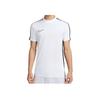 Nike Striped Logo Print Crew Neck Casual Short Sleeve T-Shirt Men Tops White DV9751-100