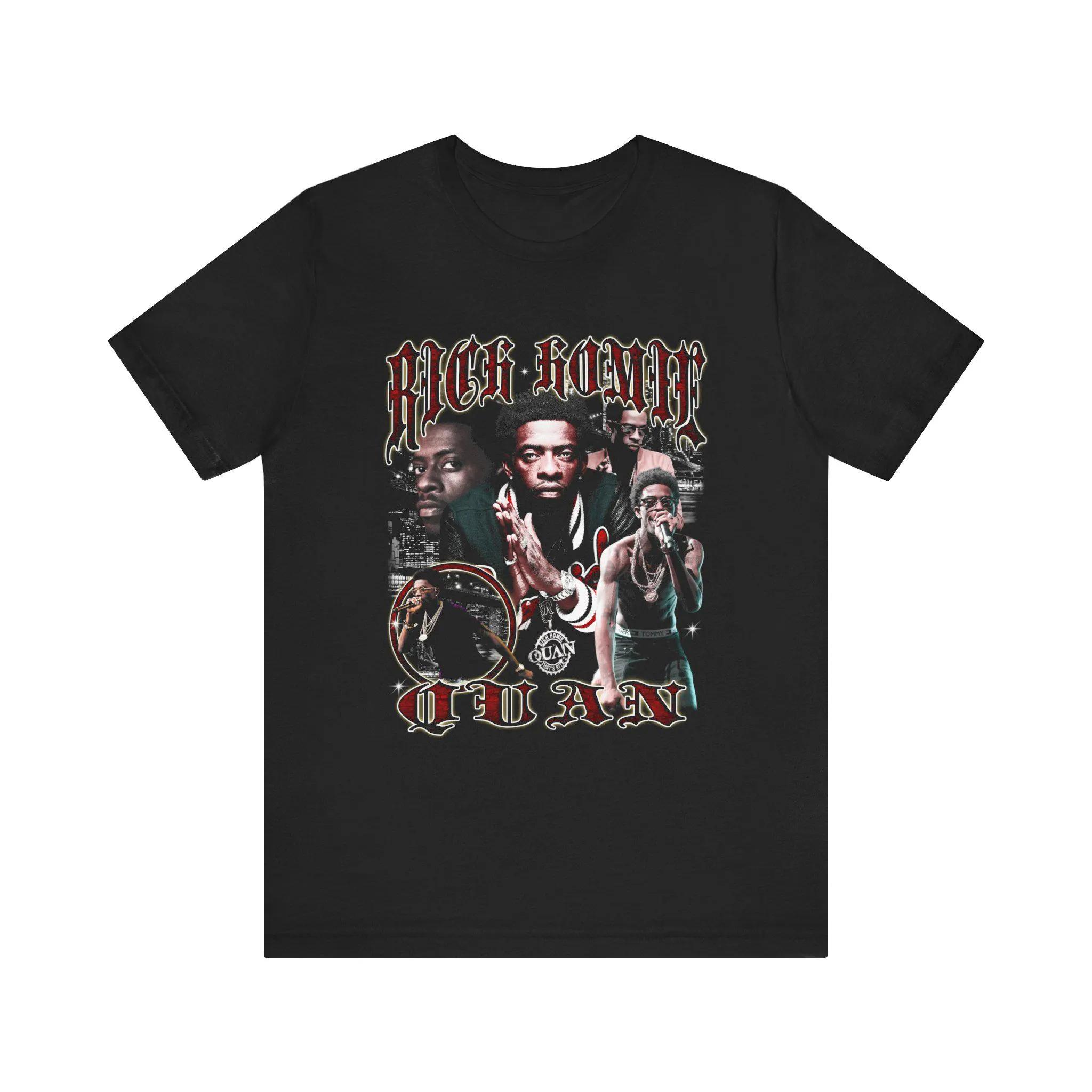 2025 Summer Custom Rich Homie Quan Tribute Tee Unisex Tee Adults and Children 100% Pure Cotton Printed Breathable T-shirt Y2k XL