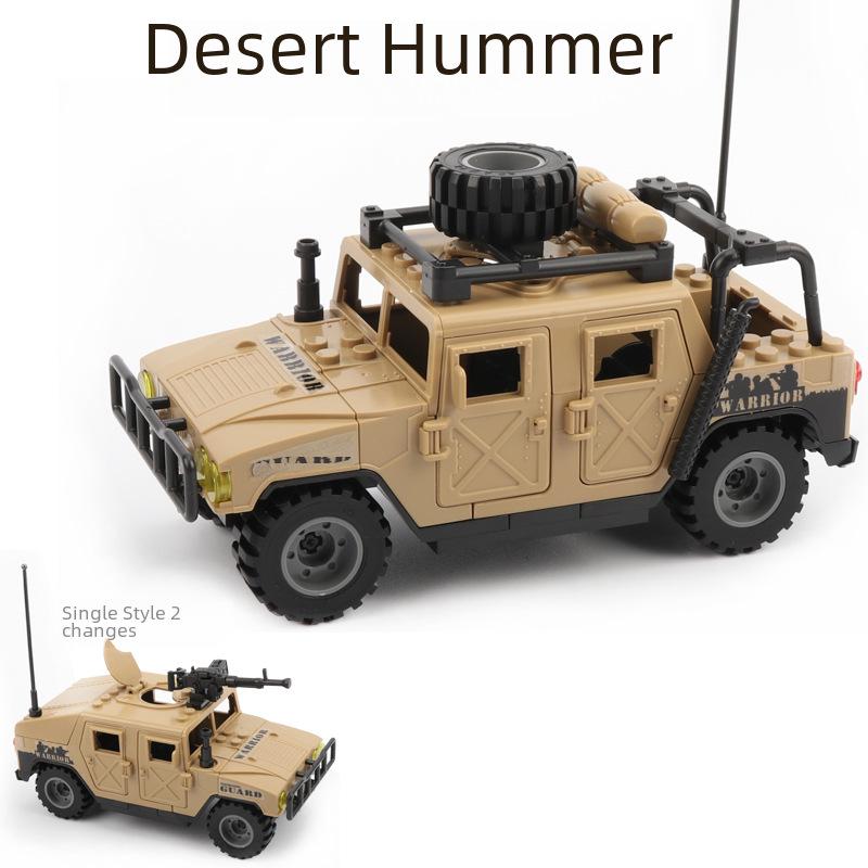 DIY Off-Road Jeep Model Kit - Military Building Blocks for Kids