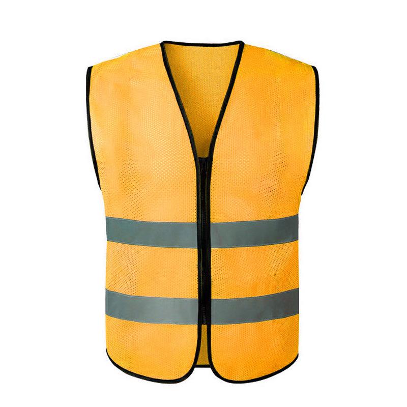 Reflective Multi-Pocket Safety Vest for Traffic, Construction, Cycling, and Sanitation.