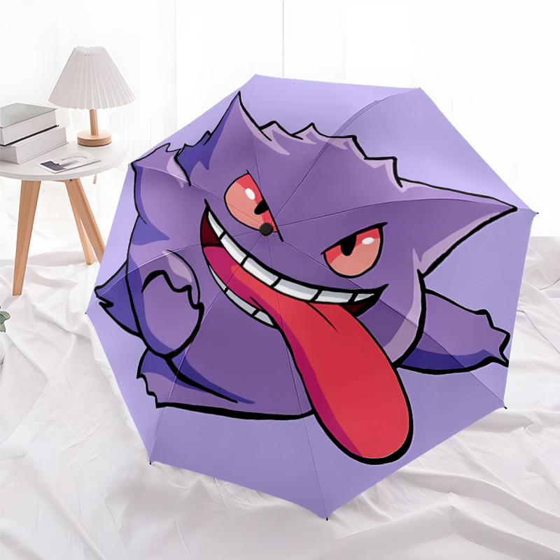 1pc Gengar2 Umbrella, Sun Protection, And UV Shielding. It Has Eight Sturdy Ribs for Outdoor Use And Perfect Gift