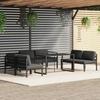 VidaXL Garden Lounge Set 7 Pcs with Cushions Patio Furniture Terrace Furniture Set Outdoor Furniture Aluminium 3115921