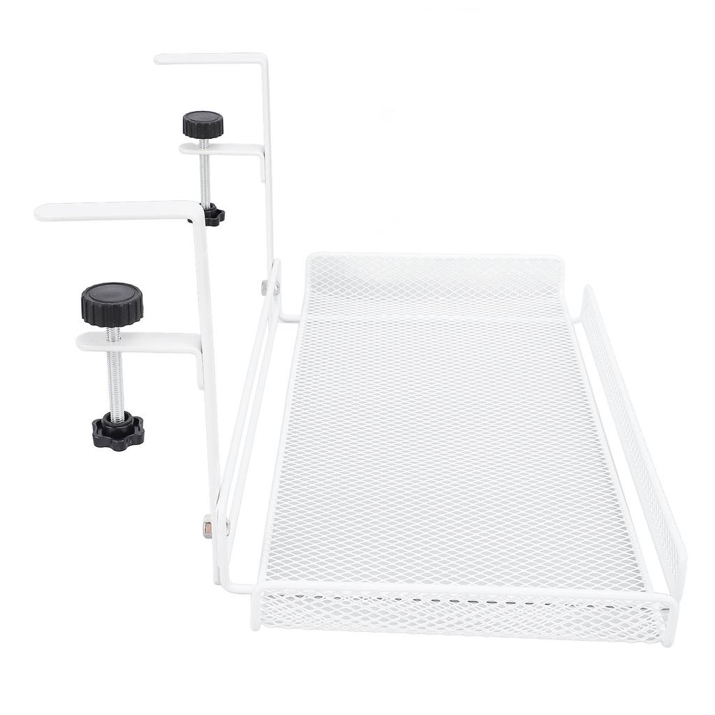 Under Desk   Clamp On Storage Shelf Basket Cable Management Tray for Wire Router Power Strip