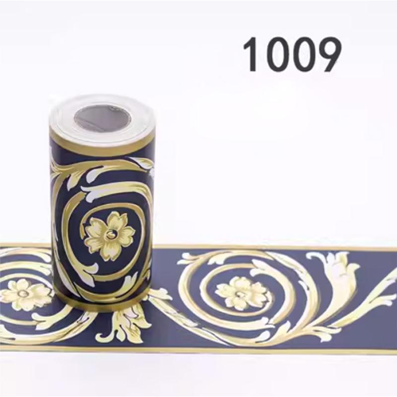 10Meters Waterproof Bathroom Waist Lines Wallpaper Self Adhesive Skirting Decorative Baseboard Corridor Floor Border Sticker
