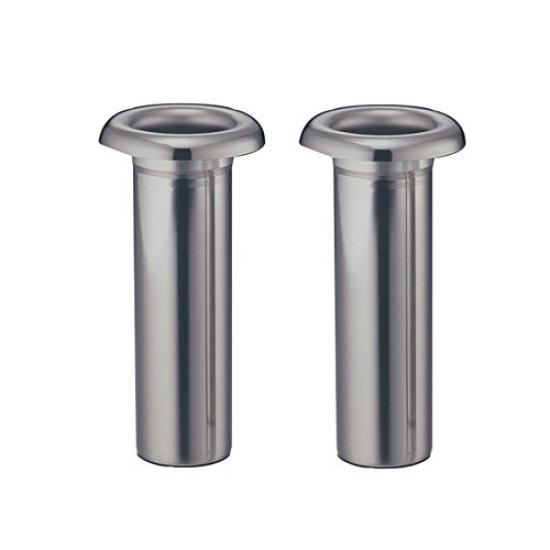 

High-quality stainless steel grave vase, filler-style, no brim, 44mm diameter, set of 2 [S-44] (large)