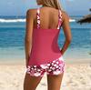 Women Swimsuit With Shorts  Flowy Two Piece Swimsuits  Bathing Swimwear Tank Top And Shorts